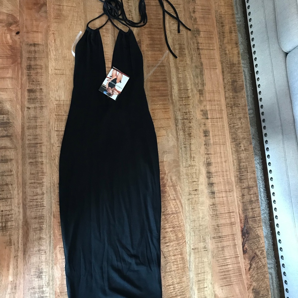 Low neck line halt dress from nakedwardrobe